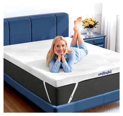 Produktbild von Matratzentopper 140x200 cm - H3/H4 Gel Memory-Schaum, ca. 8 cm Höhe, für Boxspringbett und Schlafsofa, CertiPUR-US &