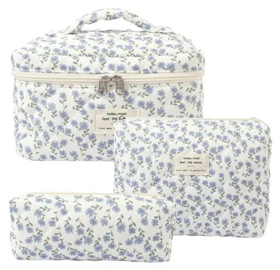 Produktbild von Set aus 3 Gepolsterten Kosmetiktaschen für Damen