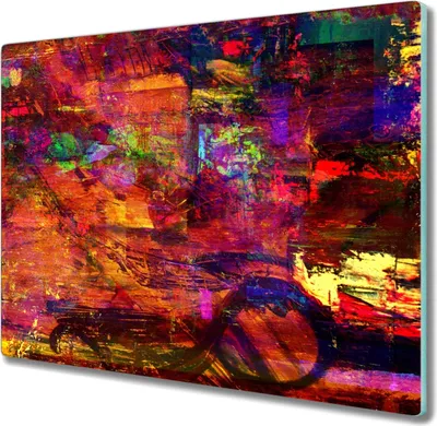Produktbild von Coloray Schneidebrett Herdabdeckplatte 60x52 cm Kochplattenabdeckung Hackbrett Küchenbrett - Farbe Abstraktion