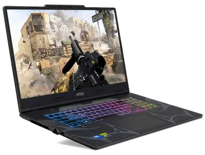 Zdjęcie produktu dla Ankermann MSI Cyborg 17 B2RWFKG-056 Gaming, 16 GB DDR5 RAM, 512 GB NVMe SSD, Intel Core 7 240H, NVIDIA GeForce RTX 5060 8 GB, Windows 11 Pro, WLAN i Bluetooth, MS Office 2024