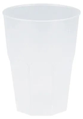 Produktbild von 6 Mehrweggläser Cocktailglas Wasserglas Transparent gefrostet 420 ml