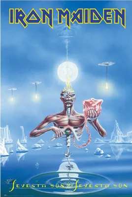 Image de Iron Maiden - Seventh Son - Hard Heavy Band Poster Print - Taille 61x91,5cm