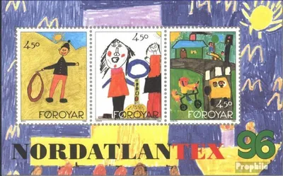 Produktbild von Briefmarken Dänemark - Färöer 1996 Mi Block8 (kompl.Ausg.) gestempelt NORDATLANTEX 96