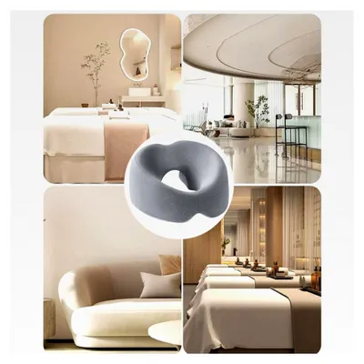 Produktbild von Weiches Massage-Gesichtskissen für Entspannung, Massagetisch-Gesichtskissen mit Atemloch für Massagesalons und Zuhause