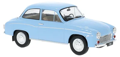 Obrázek produktu pro Model automobilu Syrena 105, světle modré barvy, rok výroby 1975.
