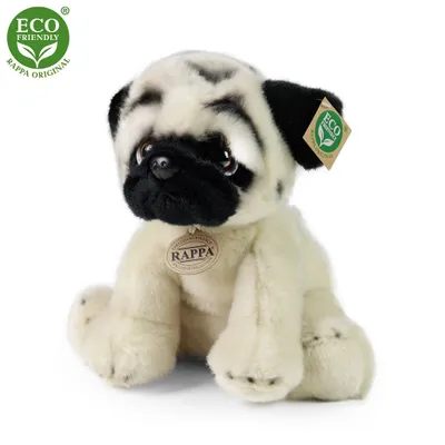 Obrázek produktu pro Rappa Plyšový pes mops 30 cm ECO-FRIENDLY