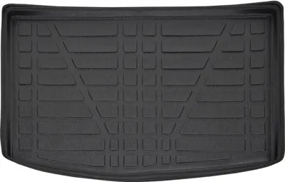 Image de Tapis De Coffre Sur Mesure Pour Kia Stonic 2017-2021, Noir, Antidérapant, Bord Haut, Toutes Saisons