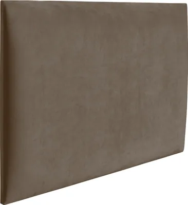 Produktbild von RAVIO Wandpaneel Wandkissen als Kopfteil für Bett 3D Wandverkleidung mit Schaumstoff Wandpolster Wanddeko (70 x 40 cm, Farbe: Milchkaffee - Magic Velvet 2206)