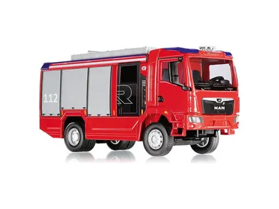 Obrázek produktu pro Wiking 1/43 043196 MAN TGM hasičský vůz Rosenbauer AT -NOVINKA