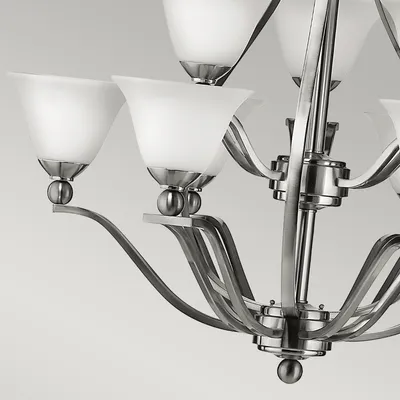 Produktbild von Elstead Bolla Kronleuchter E27 9-fach Nickel gebürstet