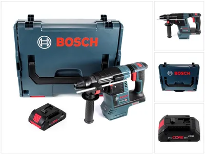 Produktbild von Bosch GBH 18V-26 Akku Bohrhammer 18V 2,6J SDS plus Brushless + 1x Akku 4,0Ah + L-Boxx - ohne Ladegerät