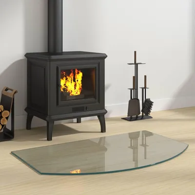 Produktbild von Möbel Feuerstelle Glasplatte Transparent 80 x 50 cm Glas - Funkenschutzplatten &40243