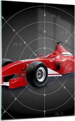 Produktbild von Bilder auf glas - Einteilig - Formel F1 Auto Geschwindigkeit - 70x100cm - Glasbilder - Wandbilder - Bilder - Wanddekoration aus Glas - Glas Bilder - Wandbild auf Glas - GPA70x100-2255