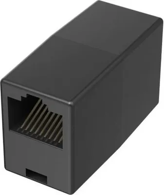 Produktbild von Hama 00201129, Kabelkombinierer, Schwarz, Weiblich/Weiblich, 1 Stück(e), RJ45 (8p8c), 105 mm