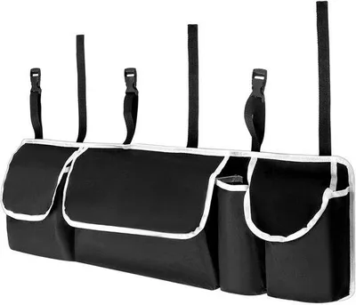 Immagine prodotto di Portaoggetti per auto con 4 scomparti per una massima capienza - 90x25x12 cm - Sistema di organizzazione per il bagagliaio