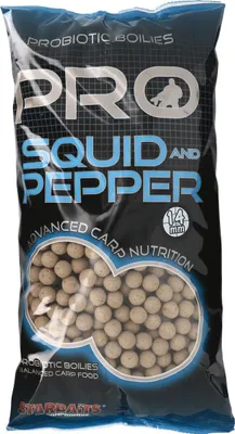 Produktbild von Sensas Probiotic Boilies Pro Squid u. Pepper Durchmesser 14mm