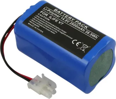 Zdjęcie produktu dla Avizar, akumulator litowo-polimerowy 2600 mAh 14,8 V do odkurzacza robota ILIFE V7, niebieski