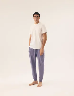 Immagine prodotto di Pigiama da uomo Henderson, 100% cotone, taglio classico, bianco, taglia XL