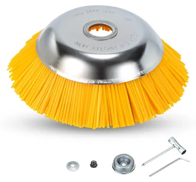 Immagine prodotto di Spazzola per erbacce Izrielar da giardino per decespugliatore Stihl in nylon intrecciato, professionale, 25,4 x 200 mm (8 pollici)