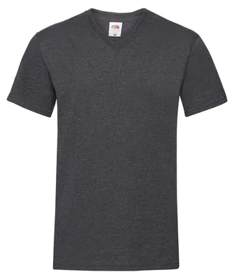 Image de Fruit of the Loom - T-shirt « Valueweight » à col en V pour homme FK2280 (S) (gris foncé)