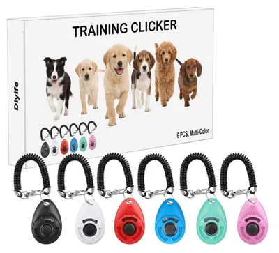 Produktbild von Trainings-Clicker 6er Set Multi-Color für Haustiere