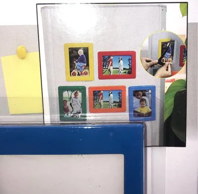 Produktbild von 12X Bilderrahmen Magnete - Retro Foto Bilder Collage Kühlschrankmagnete