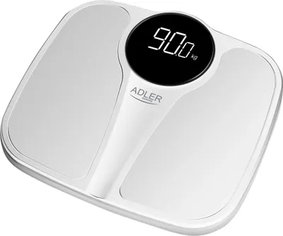 Produktbild von Adler AD 8172 Personenwaage - Digitale Waage mit LED-Anzeige, bis 180 kg, Weiß