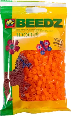 Produktbild von SES Creative Beedz 1000 Bügelperlen Farbe ORANGE