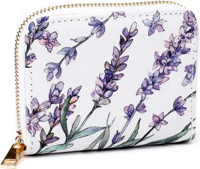 Produktbild von Geldbörse Lavendel, Geldbeutel Blume Blüten Garten Lavendelblüten