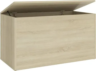 Zdjęcie produktu dla Skrzynia, dąb sonoma, 84x42x46 cm, materiał drewnopochodny