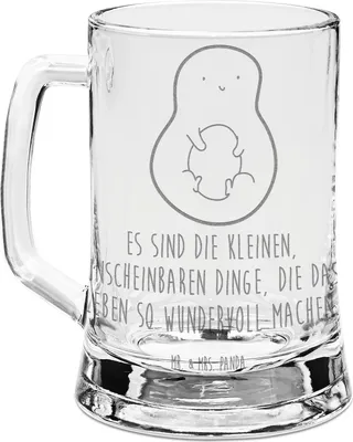 Produktbild von Mr. & Mrs. Panda Gravur Bierkrug Avocado Kern - Transparent - Geschenk, Spruch Leben, Glaskrug, Pflanze, graviert, Humpen, Liebe, Avocadokern, Krug, Bierhumpen, Seidel