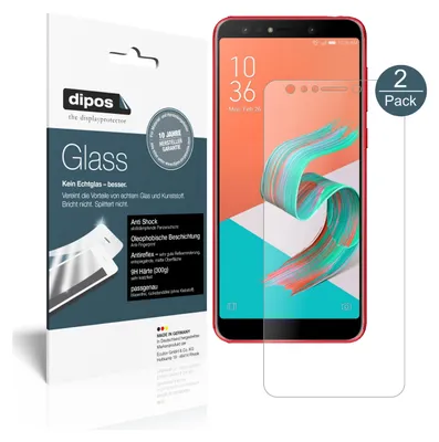 Produktbild von 2x Schutzfolie für Asus Zenfone 5 Lite (ZC600KL) matt - Anti-Shock 9H Folie