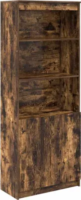 Obrázok produktu pre Vysoká skrinka dymový dub 70x35x180 cm kompozitné drevo