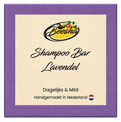 Productafbeelding van Beesha Shampoo Bar Lavendel 65 gram