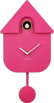 Immagine prodotto di Karlsson - Orologio a cucù moderno - Modello "Cucù" - Rosa - 8,5 x 21,5 x 41 cm