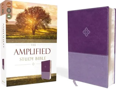 Produktbild von Amplified Study Bible, Imitation Leather, Purple