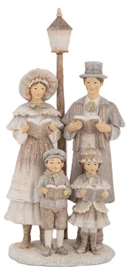 Obrázek produktu pro Clayre & Eef Vánoční dekorace figurka 15x11x30 cm béžová plastová
