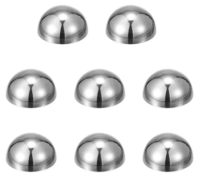 Image de Lot de 8 boules de jardin en acier inoxydable, 19 mm