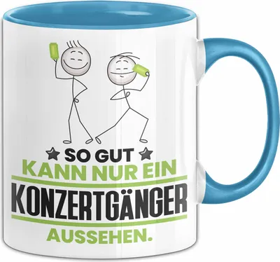 Produktbild von Konzertgänger Geschenk Tasse So Gut Kann Nur Ein Konzertgänger Aussehen Geschenkidee Kaffee-Becher (Blau)