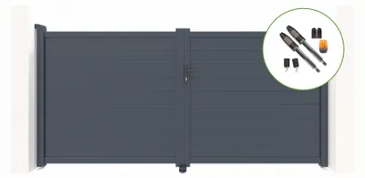 Produktbild von Flügeltor elektrisch 3m EIGER H.160cm + Drehtorantrieb TANKER B700