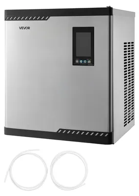 Produktbild von VEVOR Gewerbliche Eismaschine - Kopf, 204 kg/Tag Edelstahl-Eismaschine mit geplanter Eisproduktion, Selbstreinigung, einstellbarer Dicke, ideal für Restaurant, Bar, Café, Hotel - Nur Kopf, 300 lbs/Tag