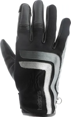Produktbild von Helstons Jeff Motorradhandschuhe, schwarz/weiß/grau, 9