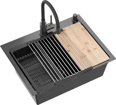 Produktbild von REA Stahlspüle Luke 110 Black Metalic