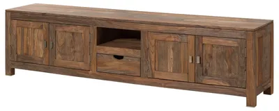 Immagine prodotto di MASSIVMOEBEL24 | Mobile Tv in legno di palissandro 220x45x56 oliato grigio NATURE GREY #38