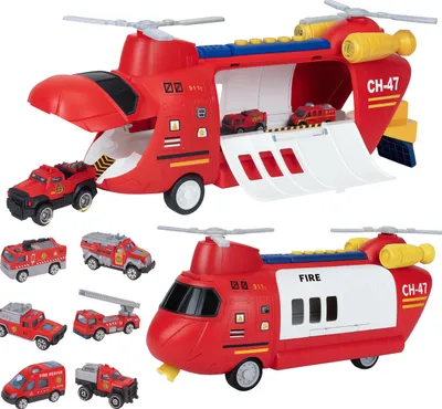 Produktbild von Feuerwehr-Hubschrauber, städtischer Transporter mit Metallfederung [JP588-22]