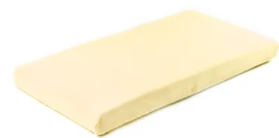 Produktbild von SENSILLO Spannbettlaken 120x60 cm Bettlaken aus Baumwolle Baby Kinder Jersey Gelb