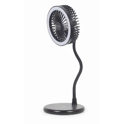 Image de GEMBIRD Gembird TA-WPC10-LEDFAN-01 ventilateur domestique Noir