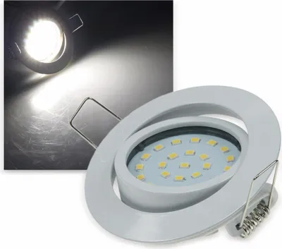 Zdjęcie produktu dla ChiliTec LED lampa wpuszczana Flat-26 neutralny biały 80x26mm, 4W, 350lm, biała obudowa