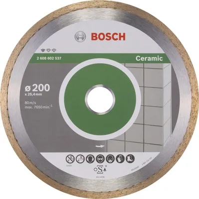 Obrázek produktu pro Diamantový řezný kotouč Standard pro keramiku, Ø 200 mm (otvor 25,4 mm)