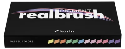 Produktbild von Karin Realbrush Pastell Marker Set - 12 Stück Brush Pens Pastellfarben